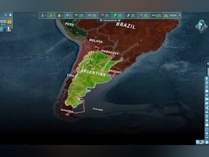 Un escenario de la Guerra Mundial. Este juego simula conflictos geopolíticos.