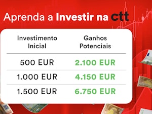 Como investir 250€ em empresas como os CTT e obter um segundo rendimento
